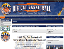 Tablet Screenshot of bigcatbasketball.com
